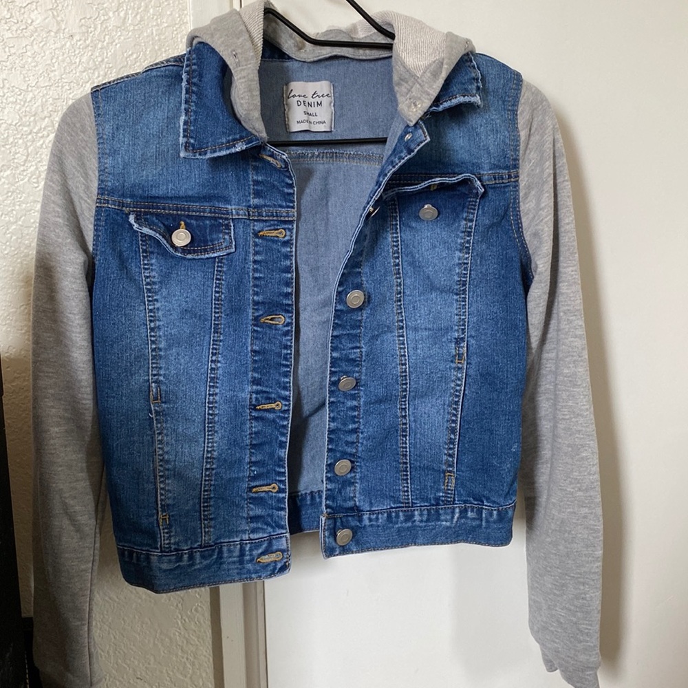 Womens, Small, Jeans Warehouse Jean Jacket w/ hood